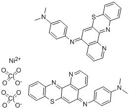BIS(N,N-DIMETHYL-N'-5H-PYRIDO[2,3-A]PHENOTHIAZIN-5-YLIDENE-1,4-PHENYLENEDIAMINE)NICKEL(II) DIPERCHLORATE CAS#: 120045-16-1