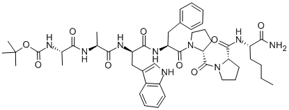 BOC-ALA-ALA-D-TRP-PHE-D-PRO-PRO-NLE-NH2 CAS#: 141663-86-7