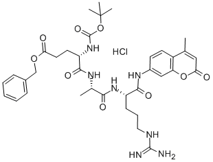 BOC-GLU(OBZL)-ALA-ARG-AMC HCL CAS#: 133448-25-6