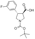 BOC-(TRANS)-4-(3-FLUORO-PHENYL)-PYRROLIDINE-3-CARBOXYLIC ACID CAS#: 301226-53-9