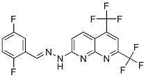 Benzaldehyde, 2,5-difluoro-, [5,7-bis(trifluoromethyl)-1,8-naphthyridin-2-yl]hydrazone (9CI) CAS#: 338962-14-4