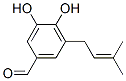 Benzaldehyde, 3,4-dihydroxy-5-(3-methyl-2-butenyl)- (9CI) CAS#: 161095-35-8