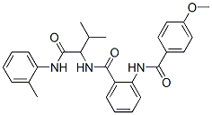 Benzamide, 2-[(4-methoxybenzoyl)amino]-N-[2-methyl-1-[[(2-methylphenyl)amino]carbonyl]propyl]- (9CI) CAS#: 345237-93-6