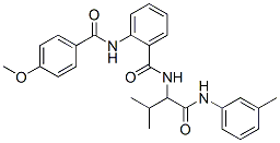 Benzamide, 2-[(4-methoxybenzoyl)amino]-N-[2-methyl-1-[[(3-methylphenyl)amino]carbonyl]propyl]- (9CI) CAS#: 345237-94-7