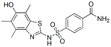 Benzamide,  4-[[(6-hydroxy-4,5,7-trimethyl-2-benzothiazolyl)amino]sulfonyl]- CAS#: 120181-24-0