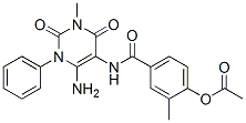 Benzamide,  4-(acetyloxy)-N-(6-amino-1,2,3,4-tetrahydro-3-methyl-2,4-dioxo-1-phenyl-5-pyrimidinyl)-3-methyl- CAS#: 301206-02-0
