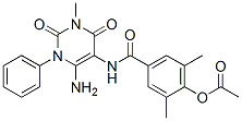 Benzamide,  4-(acetyloxy)-N-(6-amino-1,2,3,4-tetrahydro-3-methyl-2,4-dioxo-1-phenyl-5-pyrimidinyl)-3,5-dimethyl- CAS#: 301206-01-9