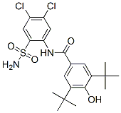 Benzamide, N-(2-(aminosulfonyl)-4,5-dichlorophenyl)-3,5-bis(1,1-dimeth ylethyl)-4-hydroxy- CAS#: 150457-38-8