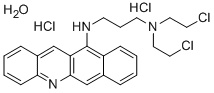 Benz(b)acridine, 12-((3-(bis(2-chloroethyl)amino)propyl)amino)-, dihyd rochloride, hydrate CAS#: 38915-57-0
