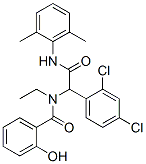 Benzeneacetamide, 2,4-dichloro-N-(2,6-dimethylphenyl)-alpha-[ethyl(2-hydroxybenzoyl)amino]- (9CI) CAS#: 296267-26-0