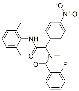 Benzeneacetamide, N-(2,6-dimethylphenyl)-alpha-[(2-fluorobenzoyl)methylamino]-4-nitro- (9CI) CAS#: 329310-06-7