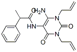 Benzeneacetamide, N-(6-amino-1,2,3,4-tetrahydro-2,4-dioxo-1,3-di-2-propenyl-5-pyrimidinyl)--alpha--methyl- (9CI) CAS#: 137685-76-8