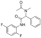 Benzeneacetamide, alpha-(acetylmethylamino)-N-(2,5-difluorophenyl)- (9CI) CAS#: 131655-23-7
