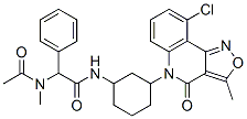 Benzeneacetamide, alpha-(acetylmethylamino)-N-[3-(9-chloro-3-methyl-4-oxoisoxazolo[4,3-c]quinolin-5(4H)-yl)cyclohexyl]- (9CI) CAS#: 347179-80-0