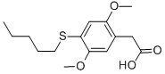 Benzeneacetic acid, 2,5-dimethoxy-4-(pentylthio)- CAS#: 129658-08-8