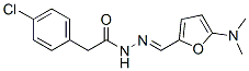 Benzeneacetic  acid,  4-chloro-,  [[5-(dimethylamino)-2-furanyl]methylene]hydrazide  (9CI) CAS#: 357218-47-4