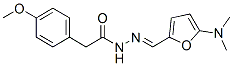 Benzeneacetic  acid,  4-methoxy-,  [[5-(dimethylamino)-2-furanyl]methylene]hydrazide  (9CI) CAS#: 357217-47-1