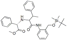 Benzeneacetic acid, alpha-[[1-[[[2-[[[(1,1-dimethylethyl)dimethylsilyl]oxy]methyl]phenyl]amino]carbonyl]-2-phenylpropyl]amino]-, methyl ester, (alphaS)- (9CI) CAS#: 285996-40-9