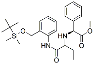Benzeneacetic acid, alpha-[[1-[[[2-[[[(1,1-dimethylethyl)dimethylsilyl]oxy]methyl]phenyl]amino]carbonyl]propyl]amino]-, methyl ester, (alphaS)- (9CI) CAS#: 285996-33-0