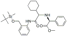 Benzeneacetic acid, alpha-[[1-cyclohexyl-2-[[2-[[[(1,1-dimethylethyl)dimethylsilyl]oxy]methyl]phenyl]amino]-2-oxoethyl]amino]-, methyl ester, (alphaS)- (9CI) CAS#: 285996-34-1
