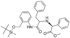 Benzeneacetic acid, alpha-[[2-[[2-[[[(1,1-dimethylethyl)dimethylsilyl]oxy]methyl]phenyl]amino]-2-oxo-1-(phenylmethyl)ethyl]amino]-, methyl ester, (alphaS)- (9CI) CAS#: 285996-39-6