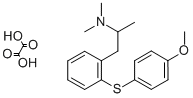 Benzeneethanamine, 2-((4-methoxyphenyl)thio)-N,N,alpha-trimethyl-, eth anedioate (1:1) CAS#: 128959-29-5