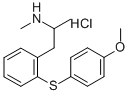 Benzeneethanamine, 2-((4-methoxyphenyl)thio)-N,alpha-dimethyl-, hydroc hloride CAS#: 128959-25-1