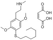 Benzeneethanamine, 2,5-dimethoxy-4-(heptylthio)-N-methyl-, (Z)-2-buten edioate (1:1) CAS#: 129658-31-7