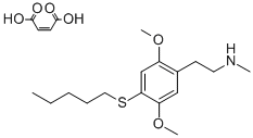 Benzeneethanamine, 2,5-dimethoxy-N-methyl-4-(pentylthio)-, (Z)-2-buten edioate (1:1) CAS#: 129658-13-5