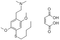 Benzeneethanamine, 2,5-dimethoxy-N,N-dimethyl-4-(pentylthio)-, (Z)-2-b utenedioate (1:1) CAS#: 129658-18-0