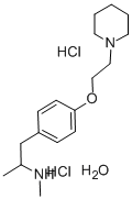 Benzeneethanamine, N,alpha-dimethyl-4-(2-(1-piperidinyl)ethoxy)-, dihy drochloride, hydrate (1:2:1) CAS#: 126002-31-1