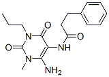 Benzenepropanamide, N-(6-amino-1,2,3,4-tetrahydro-1-methyl-2,4-dioxo-3-propyl-5-pyrimidinyl)- CAS#: 132940-69-3