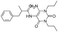Benzenepropanamide,  N-(6-amino-1,2,3,4-tetrahydro-2,4-dioxo-1,3-dipropyl-5-pyrimidinyl)--alpha--methyl- CAS#: 130296-14-9