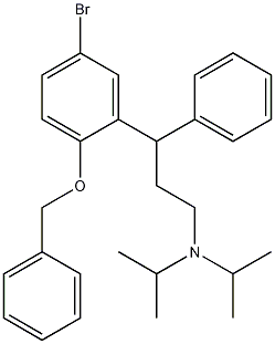 Benzenepropanamine, 5-bromo-N,N-bis(1-methylethyl)-.gamma.-phenyl-2-(phenylmethoxy)- CAS#: 156755-27-0