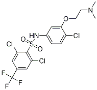 BenzenesulfonaMide, 2,6-dichloro-N-[4-chloro-3-[2-(diMethylaMino)ethoxy]phenyl]-4-(trifluoroMethyl)- CAS#: 345892-71-9