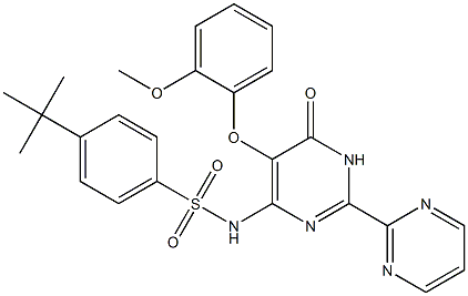 BenzenesulfonaMide, N-[1,6-dihydro-5-(2-Methoxyphenoxy)-6-oxo[2,2'-bipyriMidin]-4-yl]-4-(1,1-diMethylethyl)- CAS#: 174227-14-6