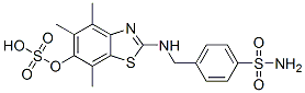 Benzenesulfonamide,  4-[[[4,5,7-trimethyl-6-(sulfooxy)-2-benzothiazolyl]amino]methyl]- CAS#: 135658-99-0