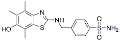 Benzenesulfonamide,  4-[[(6-hydroxy-4,5,7-trimethyl-2-benzothiazolyl)amino]methyl]- CAS#: 120165-51-7