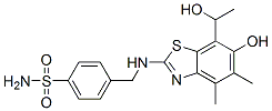 Benzenesulfonamide,  4-[[[6-hydroxy-7-(1-hydroxyethyl)-4,5-dimethyl-2-benzothiazolyl]amino]methyl]- CAS#: 120164-58-1