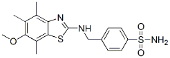 Benzenesulfonamide,  4-[[(6-methoxy-4,5,7-trimethyl-2-benzothiazolyl)amino]methyl]- CAS#: 120165-55-1