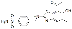 Benzenesulfonamide,  4-[[(7-acetyl-6-hydroxy-4,5-dimethyl-2-benzothiazolyl)amino]methyl]- CAS#: 120164-59-2