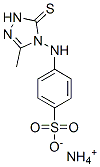 Benzenesulfonic acid, 4-((1,5-dihydro-3-methyl-5-thioxo-4H-1,2,4-triazol-4-yl)amino)-, ammonium salt CAS#: 115054-38-1