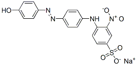 Benzenesulfonic acid, 4-4-(4-hydroxyphenyl)azophenylamino-3-nitro-, sodium salt CAS#: 156738-27-1