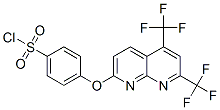 Benzenesulfonyl chloride, 4-[[5,7-bis(trifluoromethyl)-1,8-naphthyridin-2-yl]oxy]- (9CI) CAS#: 338412-09-2
