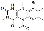 Benzo[g]pteridine-2,4(1H,3H)-dione,  5-acetyl-9-bromo-5,10-dihydro-3,7,8,10-tetramethyl- CAS#: 36755-34-7