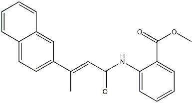 Benzoic acid, 2-[[(2E)-3-(2-naphthalenyl)-1-oxo-2-buten-1-yl]aMino]-, Methyl ester CAS#: 321674-72-0
