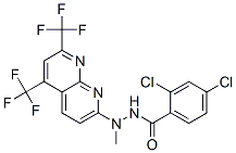 Benzoic acid, 2,4-dichloro-, 2-[5,7-bis(trifluoromethyl)-1,8-naphthyridin-2-yl]-2-methylhydrazide (9CI) CAS#: 320417-55-8