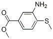 Benzoic acid, 3-amino-4-(methylthio)-, methyl ester (9CI) CAS#: 141238-13-3