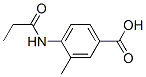 Benzoic acid, 3-methyl-4-[(1-oxopropyl)amino]- (9CI) CAS#: 167626-99-5