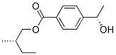 Benzoic acid, 4-(1-hydroxyethyl)-, 2-methylbutyl ester, [S-(R*,R*)]- (9CI) CAS#: 138935-09-8